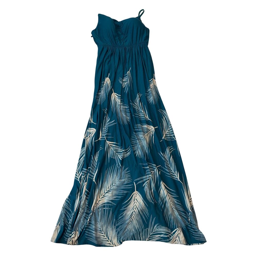 Soma Ultimate Maxi Bra Dress - Size Medium - Tropical Palm Teal